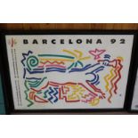 A 1992 Barcelona Olympics poster,