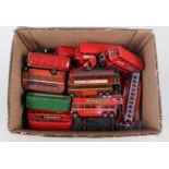 Mainly die cast buses and fire engines including Dinky, EFE,