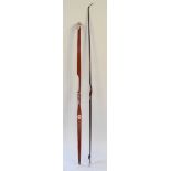 A 'Marksman' laminated bow with a longbow (as found)