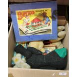A Bayko building set plus various bears and annuals etc