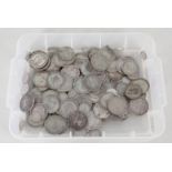 GB silver coinage, 3 pence to half crown,