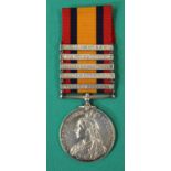A Q.S.A. medal to 1582 Serjt.W.G.Baclantyne Th.Croft's M.I.