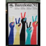 A 1992 Barcelona Olympics poster,