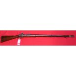 A three band (model 1853 Enfield) muzzle loading rifle by Parker Hale in .