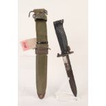 A U.S.A. M.5.AI bayonet, fighting knife with M.