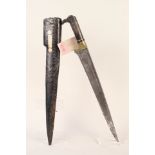 A 19th Century Khyber knife with a 14" 'T' shaped blade,