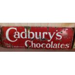 A large Cadbury's enamel sign,