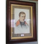 A Victorian print 'Nelsons Last Signal at Trafalgar, framed and glazed,