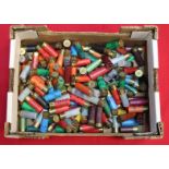 A box of assorted loose shotgun cartridges,