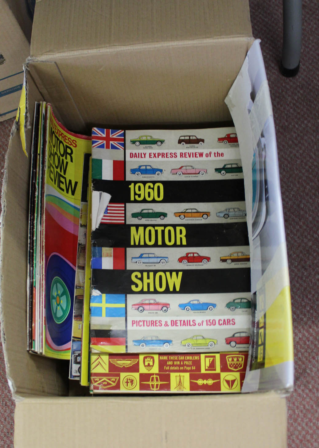 Daily Express Motor Show guides 1960's/70's plus other motoring magazines