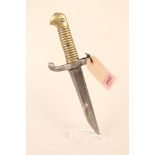 A French model 1842/59 bayonet shortened into a fighting knife (no sheath)