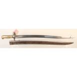 An early (dated 1868) French model 1866 bayonet with matching numbers to scabbard