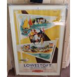 British Railways Lowestoft and Oulton Broad poster,