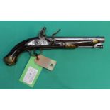 A 'new land model' cavalry Flintlock pistol of approx 16 bore, lock marked crown over G.R.