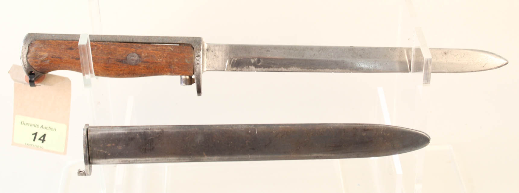 A Norwegian model 1894 knife bayonet with scabbard