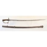 A Turkish Cavalry Troopers sword and scabbard,