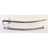 A German Prussian model 1852 Cavalry sabre with scabbard