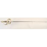 A reproduction brass hilted rapier (no scabbard)