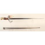 A French model 1874 Epee bayonet Paris maker 1880,