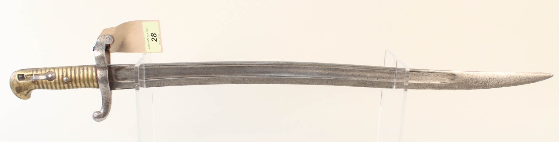 A French model 1842 sabre bayonet (no scabbard and press stud missing)
