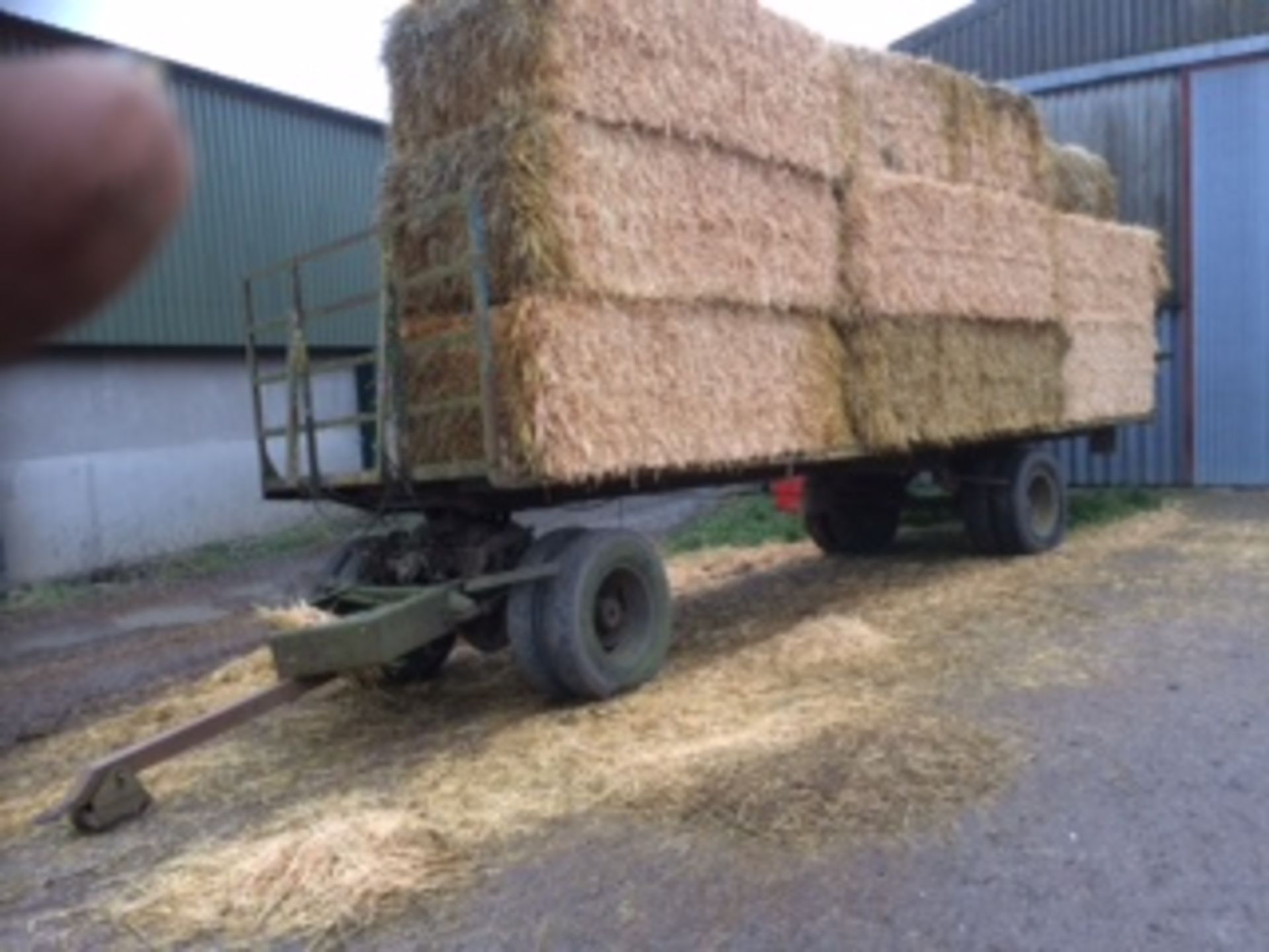 25` Bale Trailer with draw bar