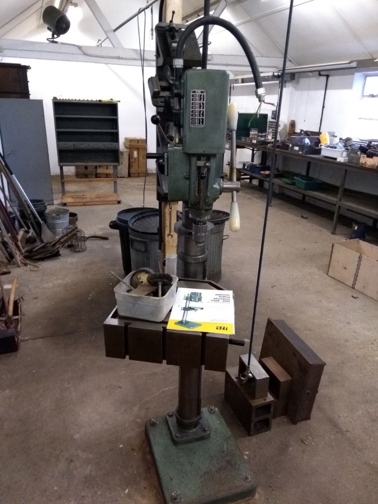 Arboga drilling pedestal drill - 2508 2512 Type G 2509, 3 phase, - Image 2 of 2