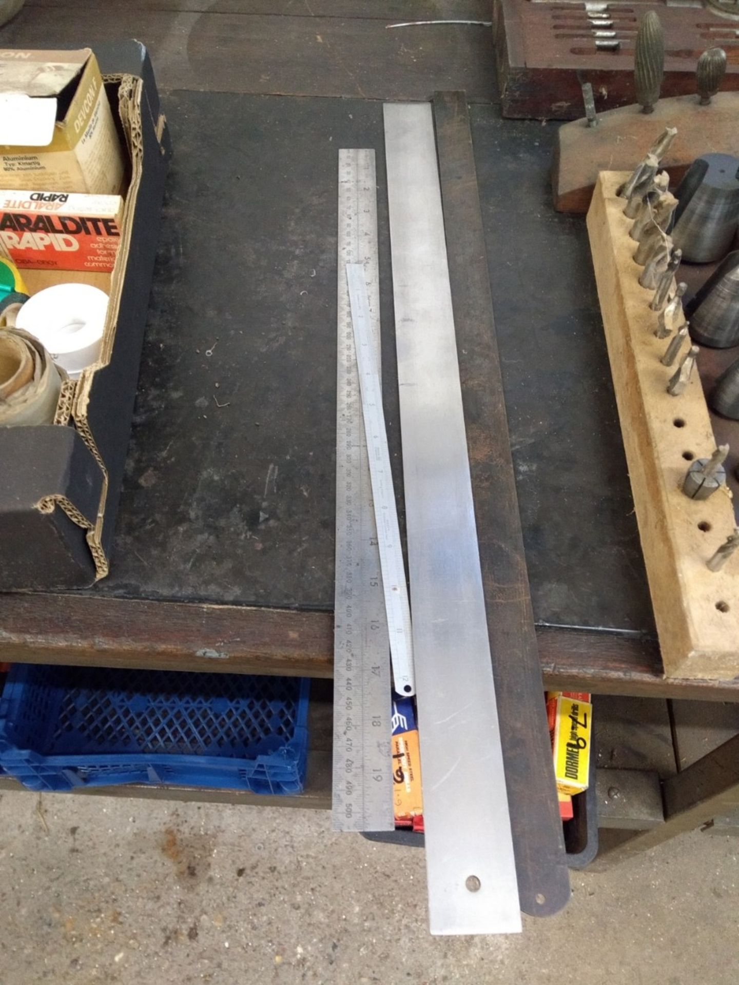 4 x metal rulers