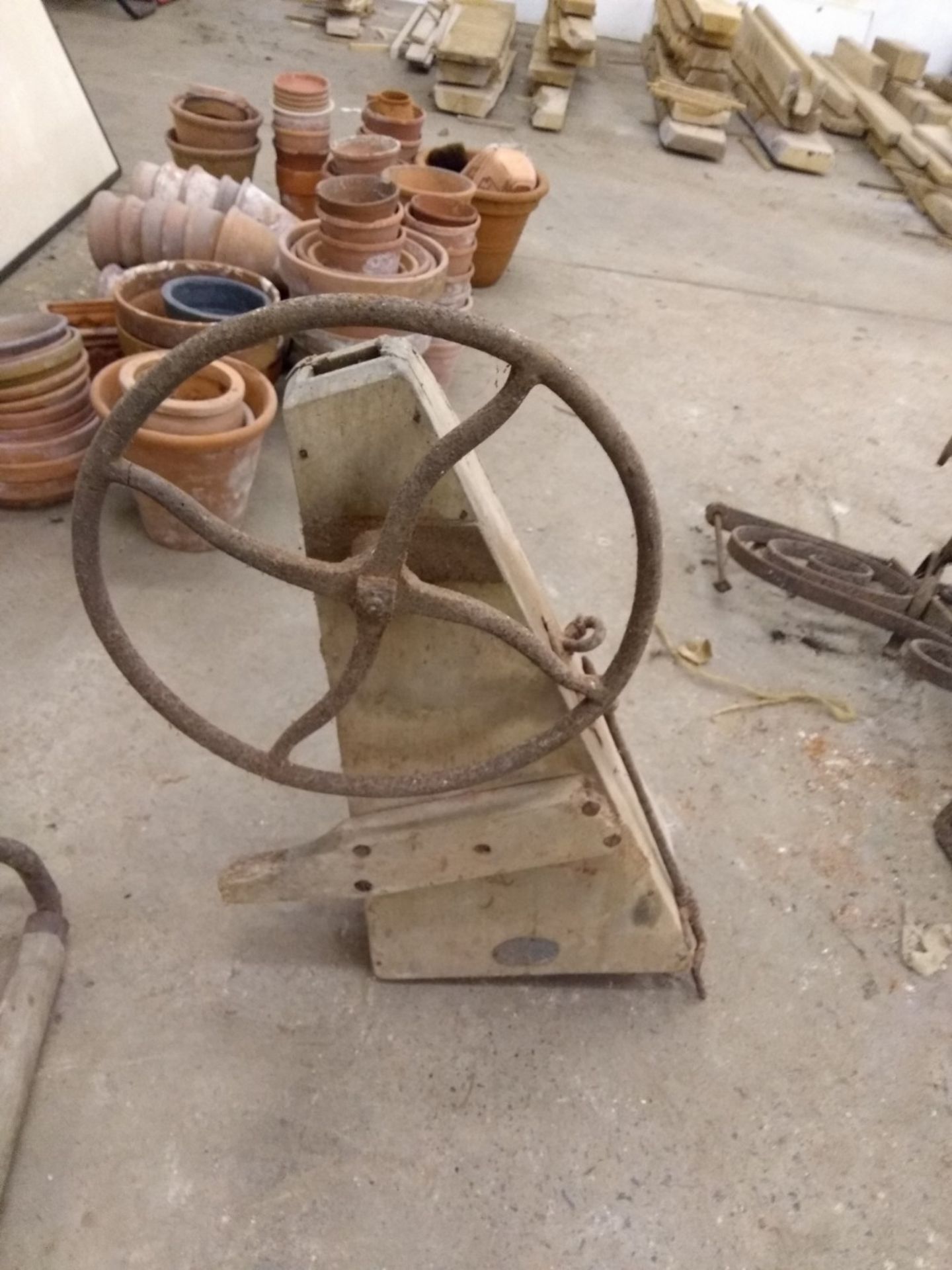 Antique seed drill