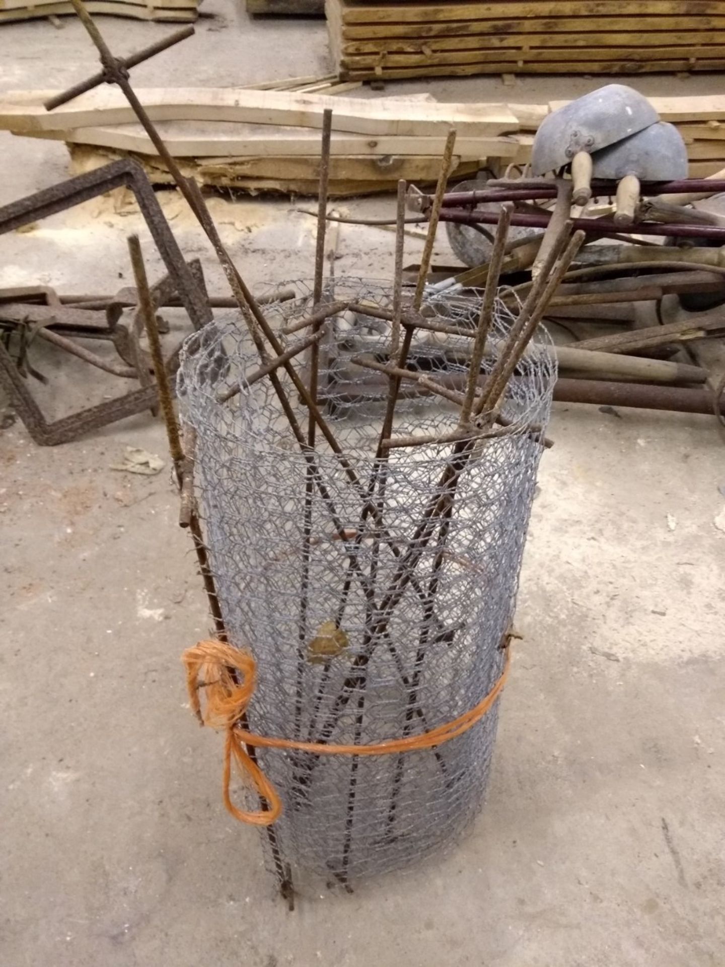 Wire Mesh and Stakes