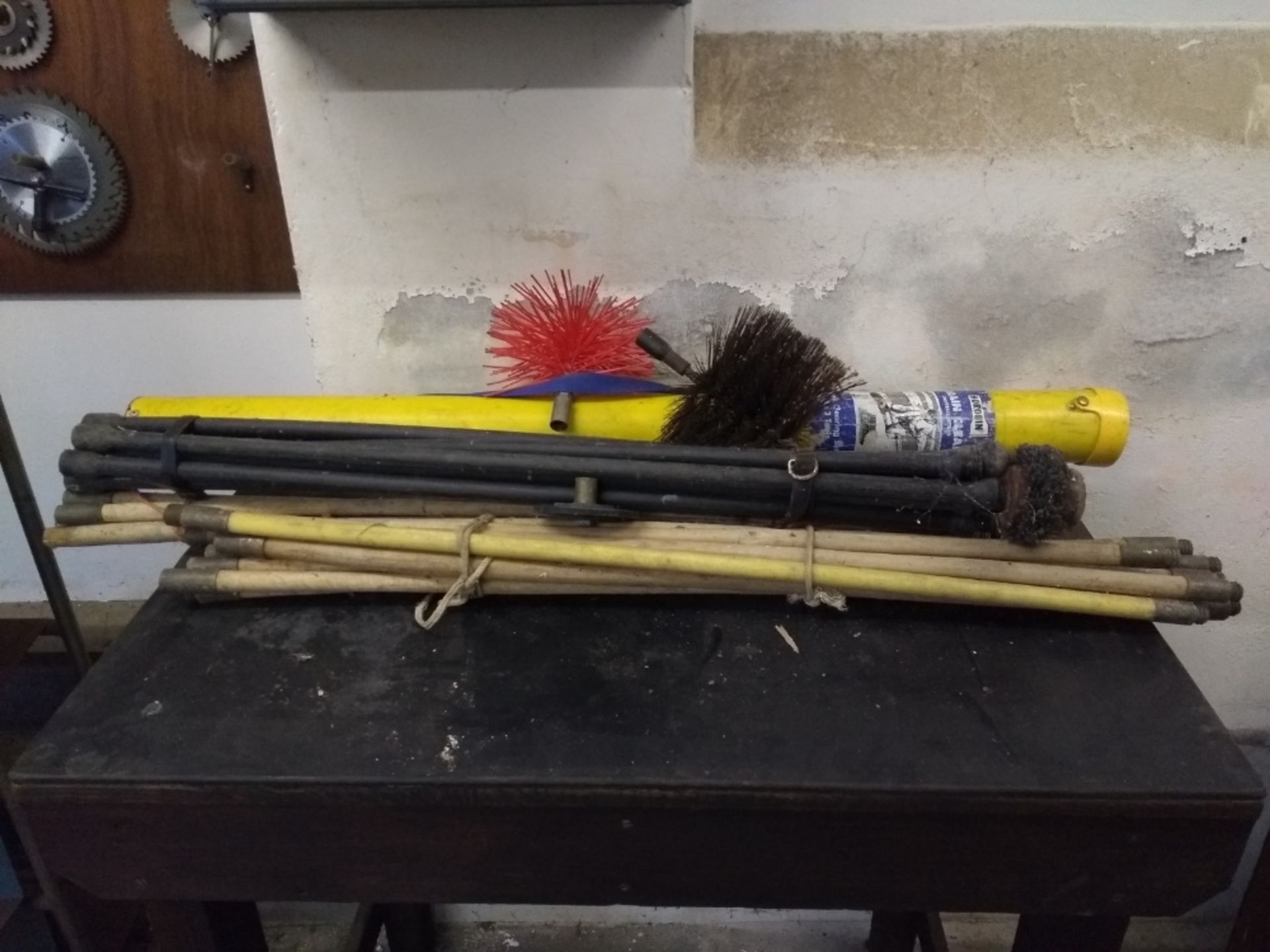 Draining rods and brushes