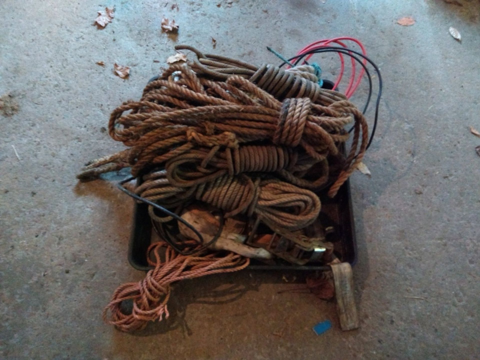 Collection of Rope with Ratchet Strap and Ratchet