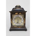 A black and gilt chinoiserie bracket clock with Coventry astral movement