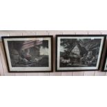 Five 18th/19th Century Morland prints, The Shepherds, The Country Stable, The Thatcher,