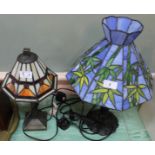 Two Tiffany style table lamps