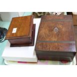 A Victorian mahogany writing box,
