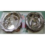 Four silver plated entree dishes