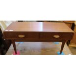 A small 1970's two drawer side table
