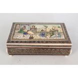 A good quality early 20th Century Indian box with various inlays,