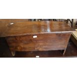 A small 19th Century country made elm coffer