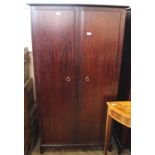 A Stag two door double wardrobe