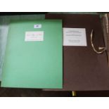 Two folios containing London local maps and views 1600-1850 plus landmarks of the City of London in