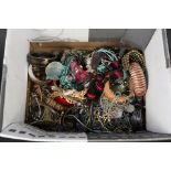 A box of costume jewellery