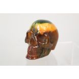 An amber type skull