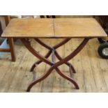 A Victorian mahogany folding table