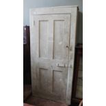 A 1920's painted one door cupboard