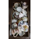 A continental part coffee set plus other tea wares and china
