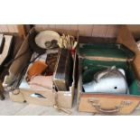 Kitchen scales, cutlery,