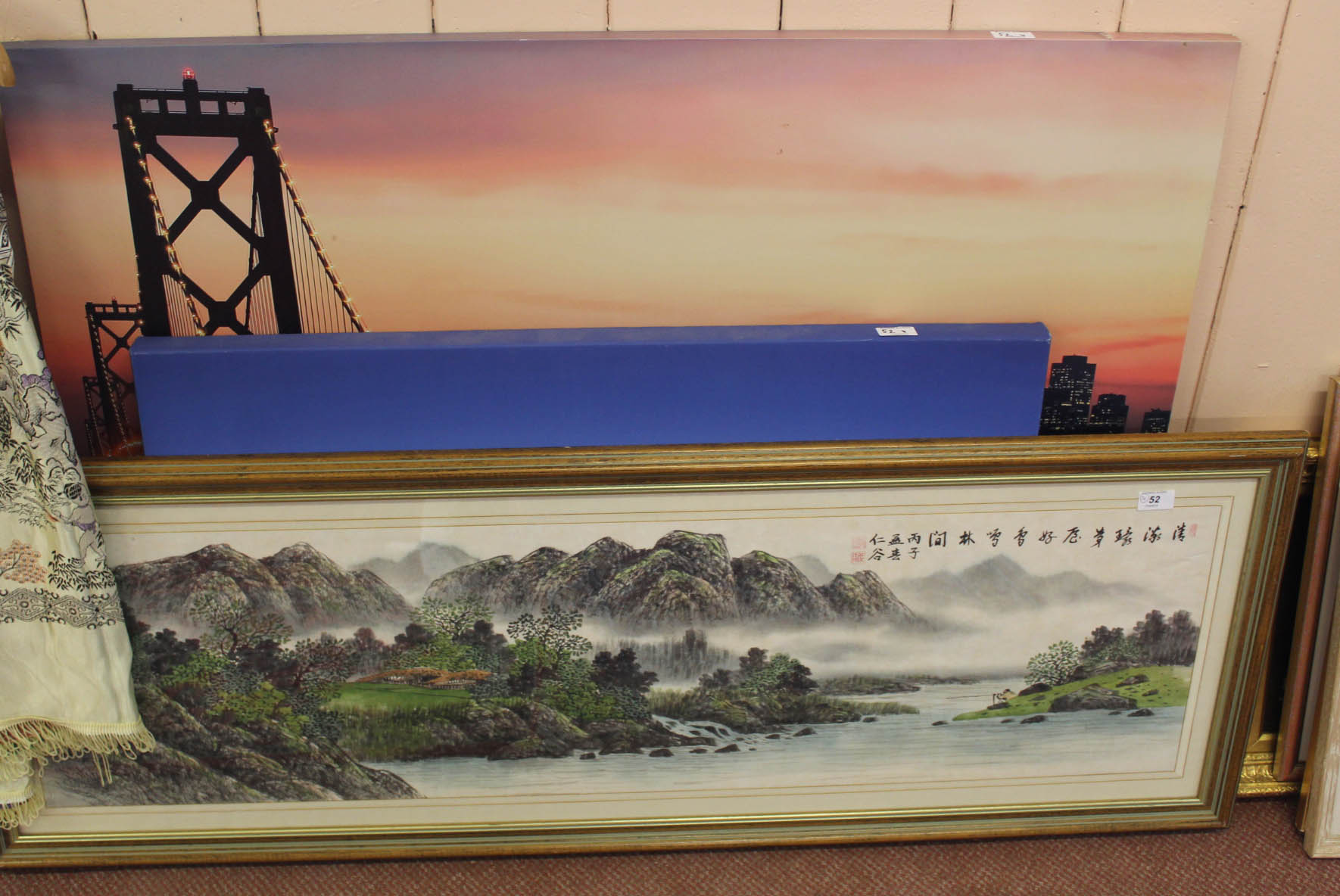 A Chinese landscape painting,