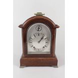 A walnut striking bracket clock,