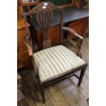 A 19th Century carver with upholstered seat